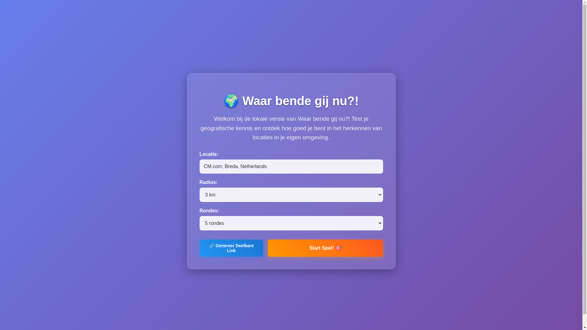 website screenshot of https://waarbendegij.pages.dev/