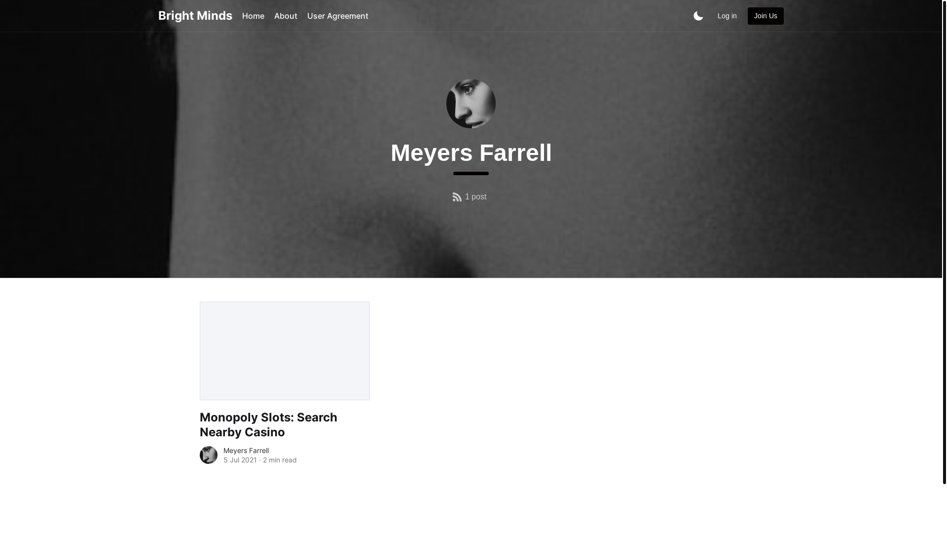 website screenshot of https://meyers-farrell.blogbright.net/