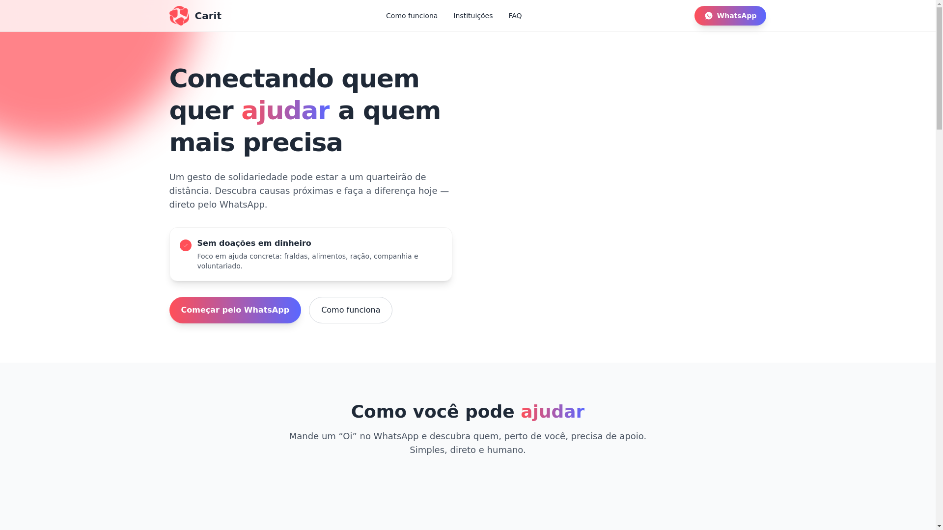 website screenshot of https://carit-lp.pages.dev/