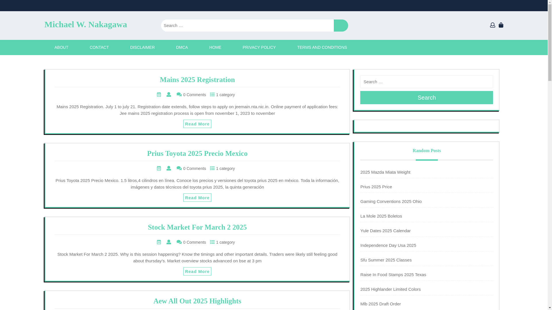website screenshot of https://michaelwnakagawa.pages.dev/