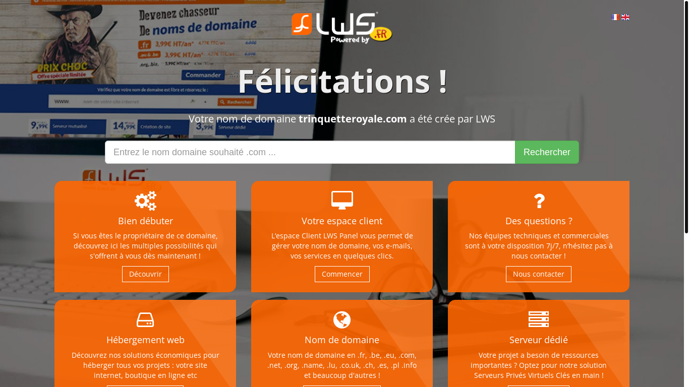 website screenshot of https://trinquetteroyale.com/