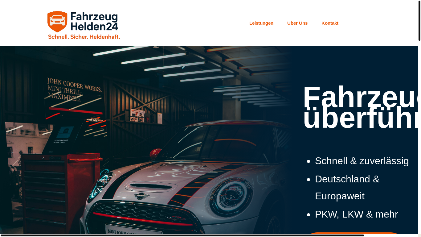 website screenshot of https://fahrzeughelden24.pages.dev/