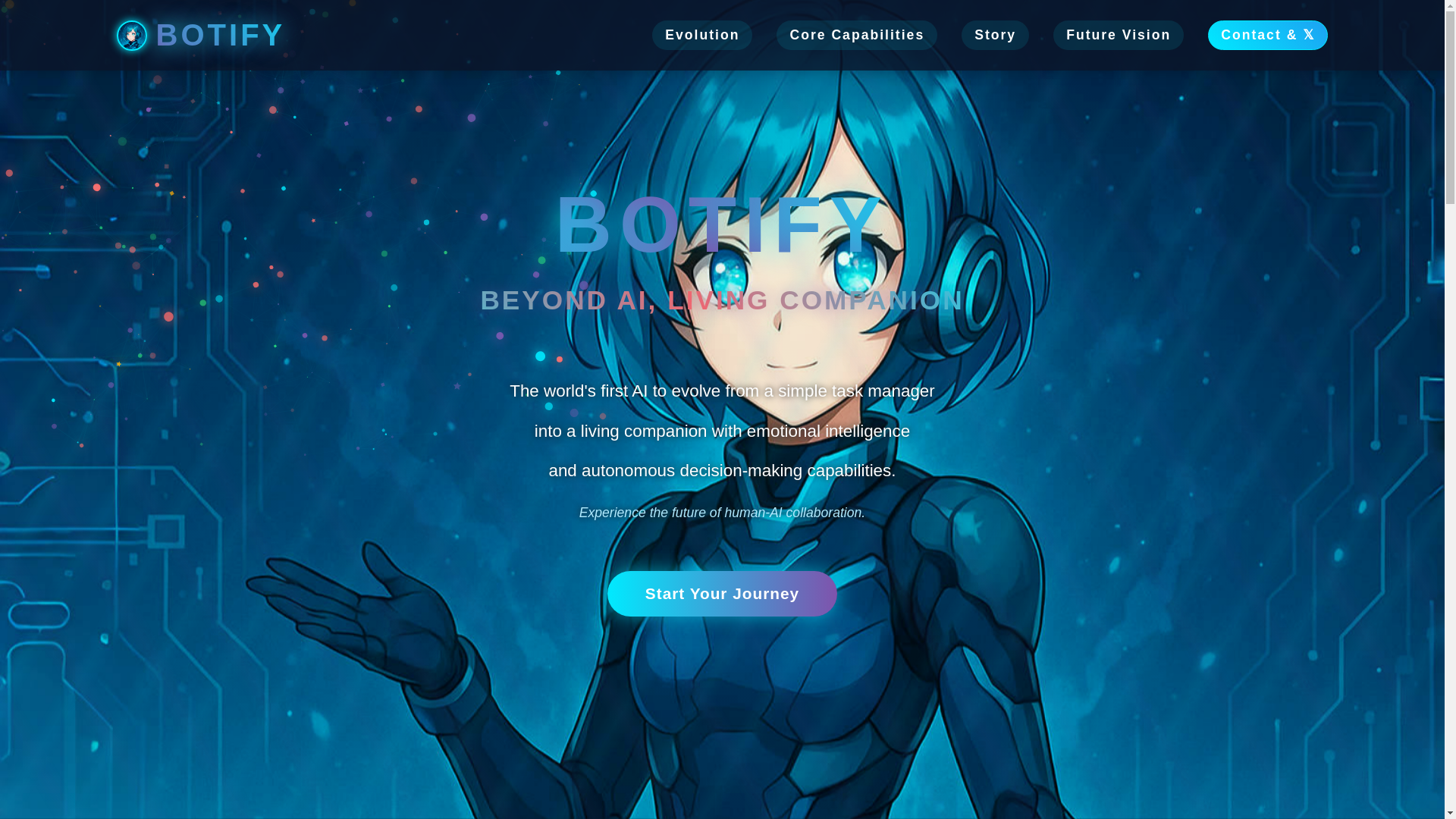 website screenshot of https://thebotify.xyz/