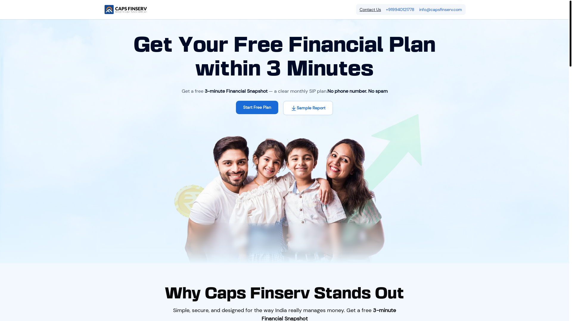 website screenshot of https://capsfinserve.pages.dev/