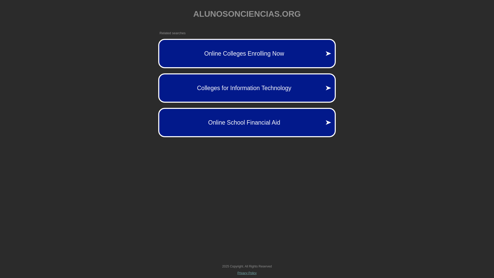 website screenshot of https://alunosonciencias.org/