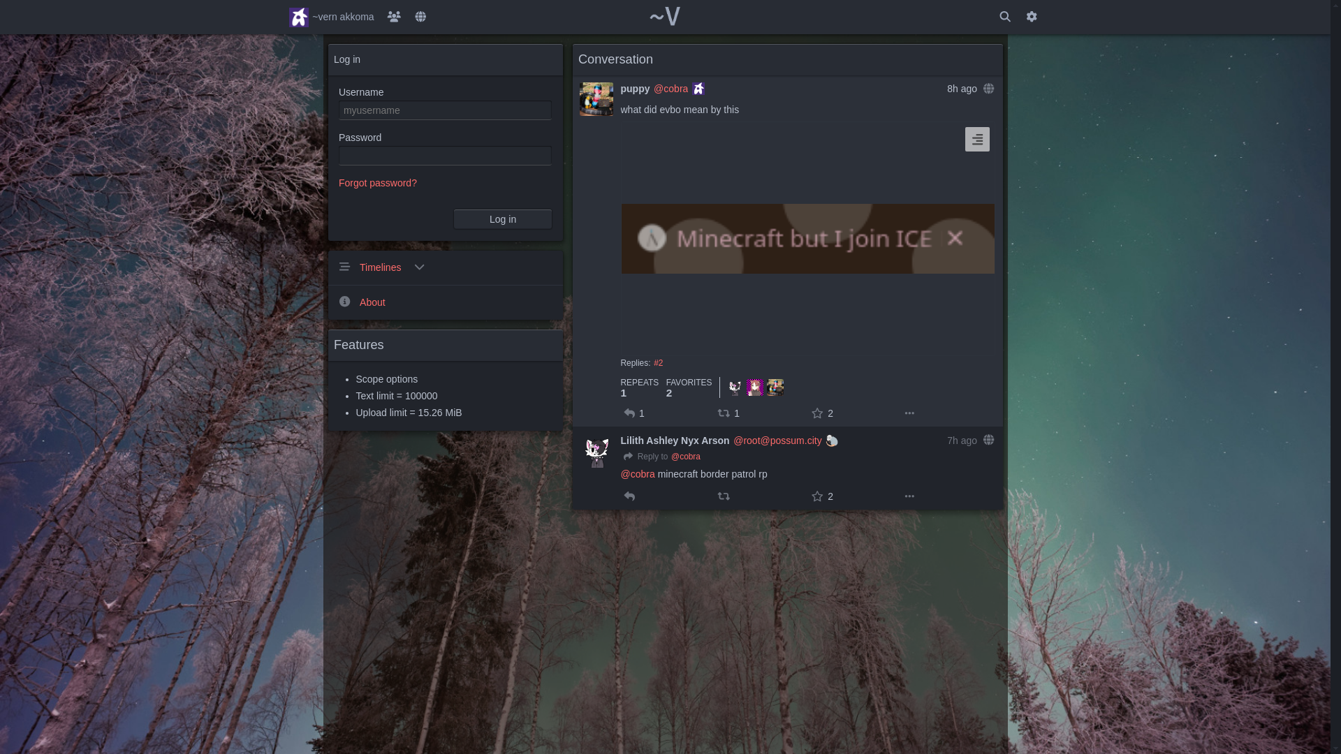 website screenshot of https://ak.vern.cc/notice/Awh5ZWpY9ALgqNgzIG