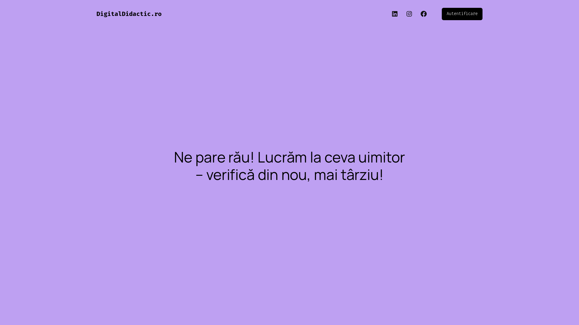 website screenshot of https://digitaldidactic.ro/