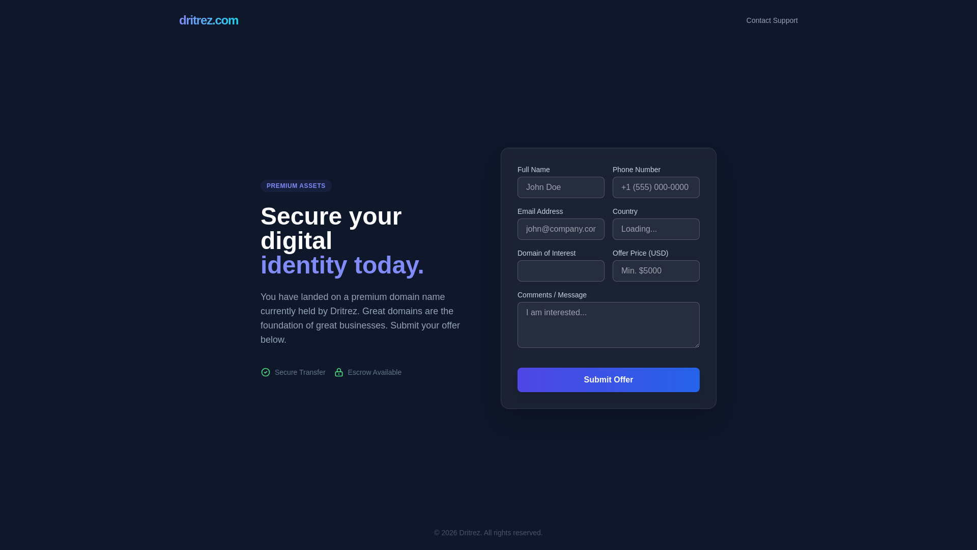 website screenshot of https://dtzdomains.pages.dev/