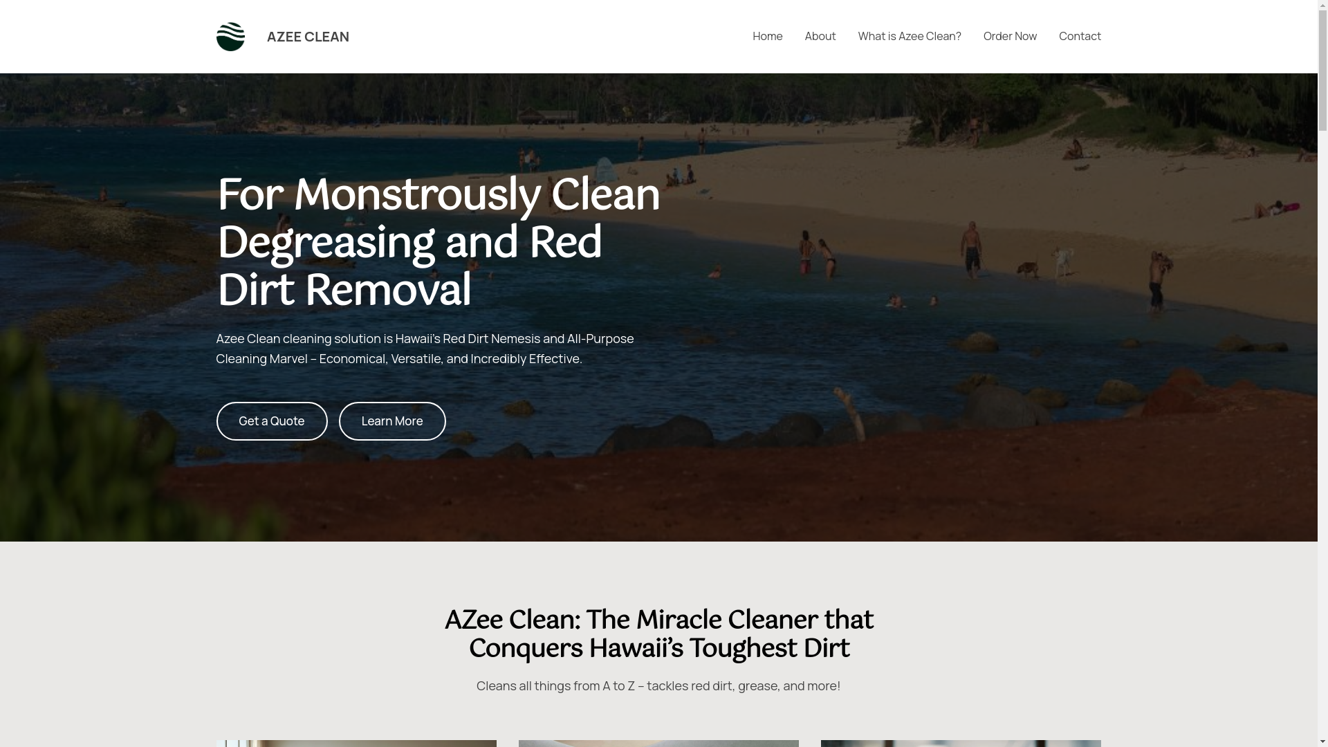 website screenshot of https://a2zmulticleaner.com/
