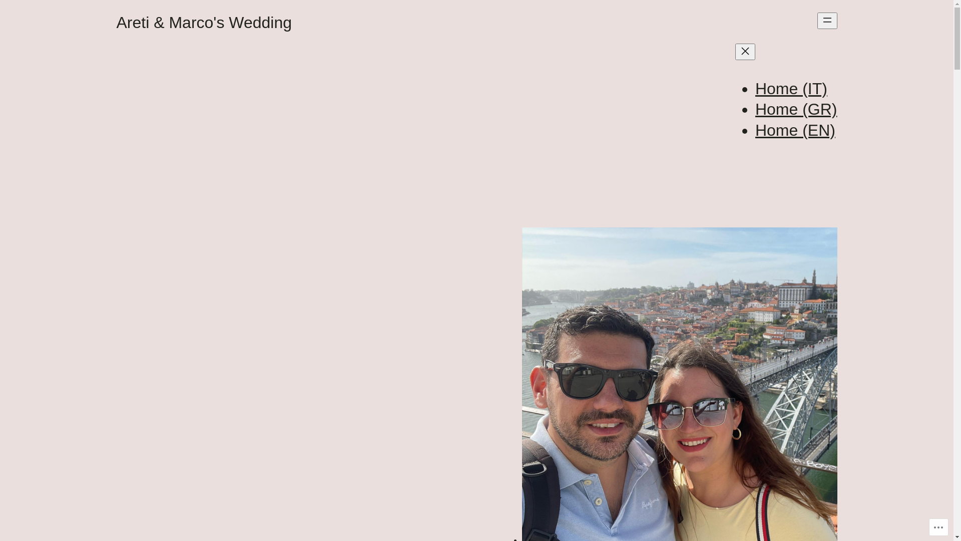 website screenshot of https://aretiandmarcowedding.com/