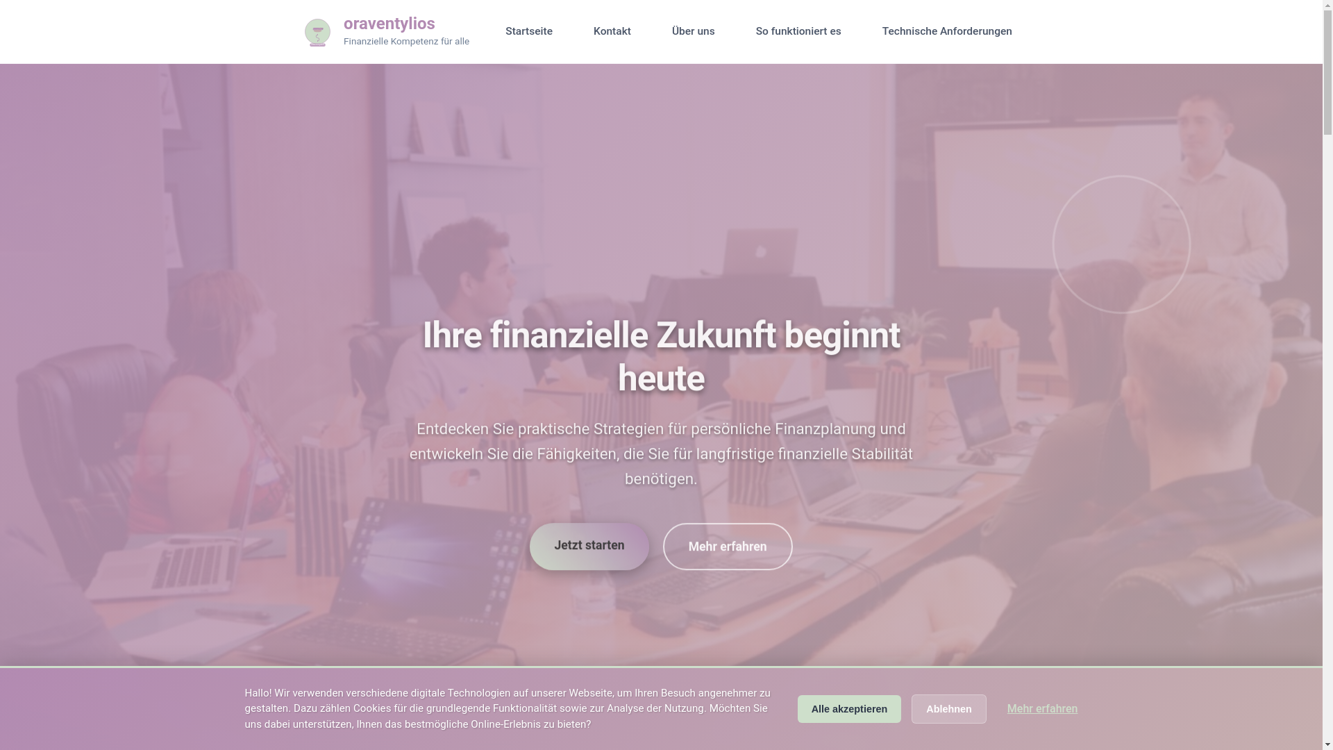 website screenshot of https://oraventylios.com/