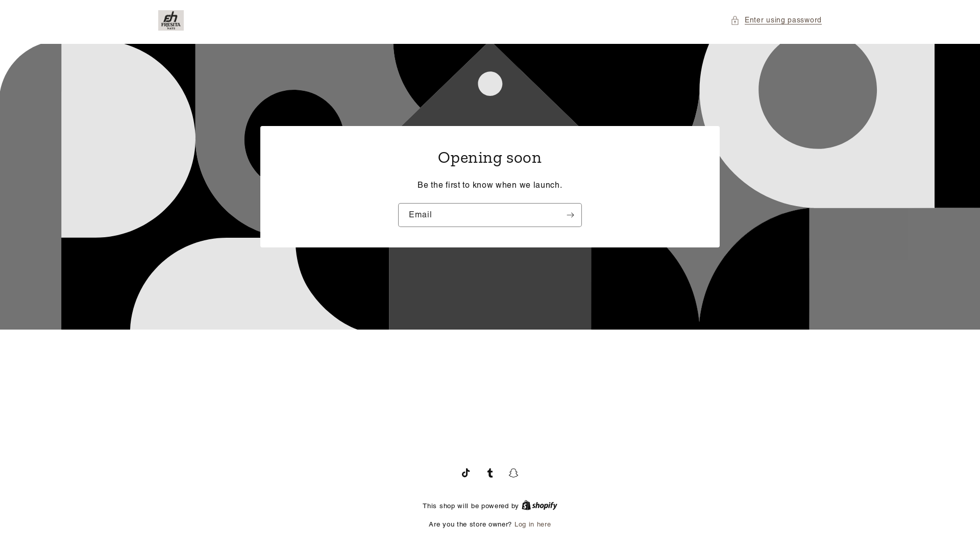 website screenshot of https://fresitahats.com/