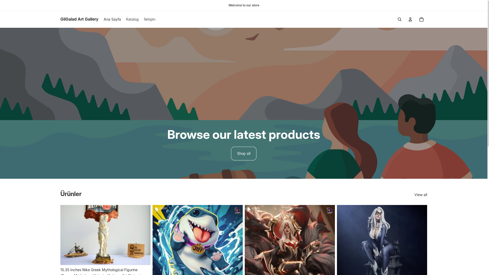 website screenshot of https://gilgaladart.com/