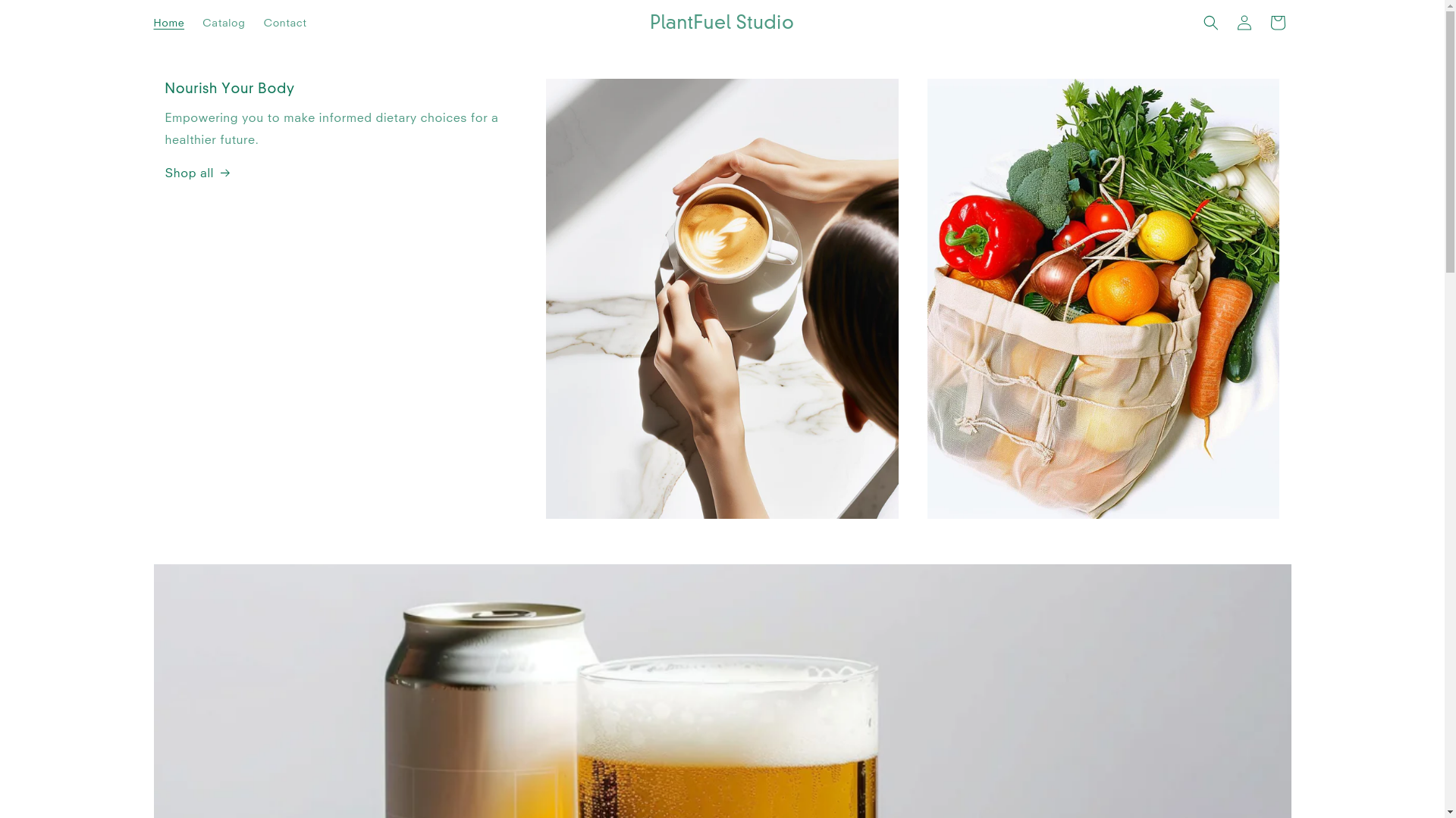 website screenshot of https://plantfuelstudio.store/