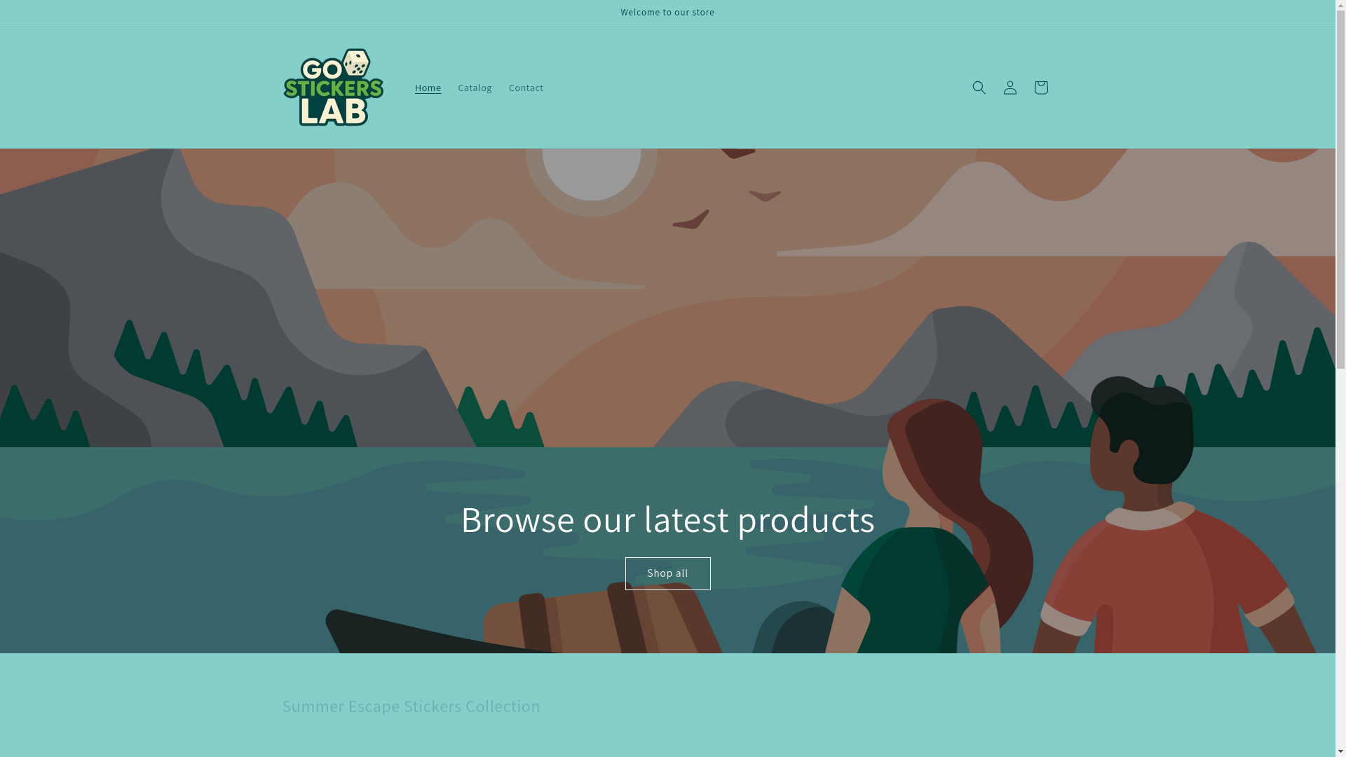 website screenshot of https://gostickerslab.com/