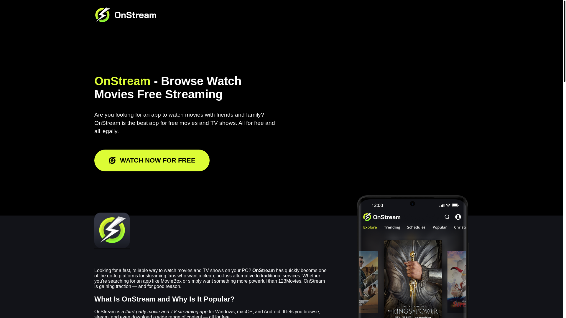 website screenshot of https://onstream-website.pages.dev/