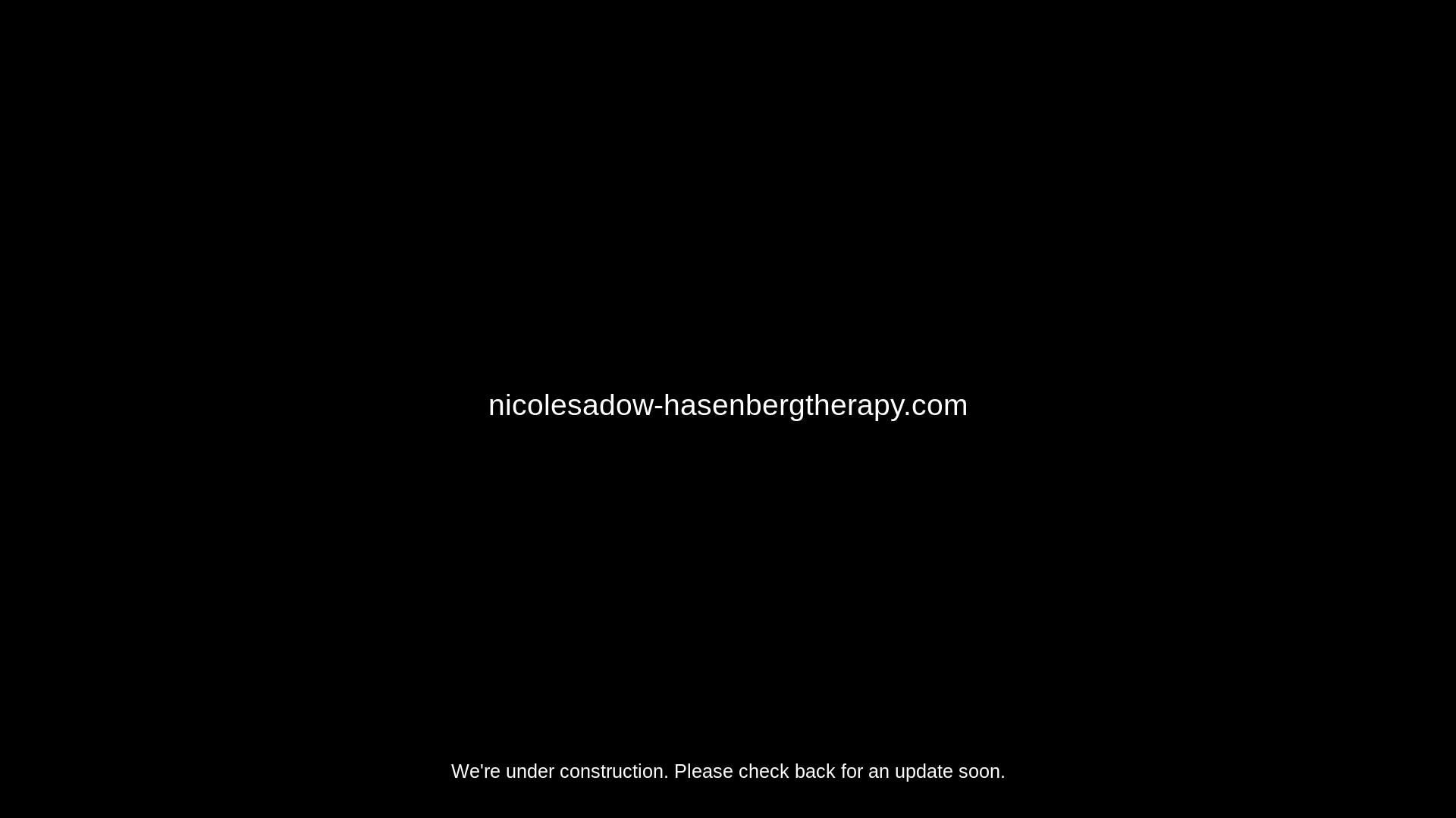 website screenshot of https://nicolesadow-hasenbergtherapy.com/