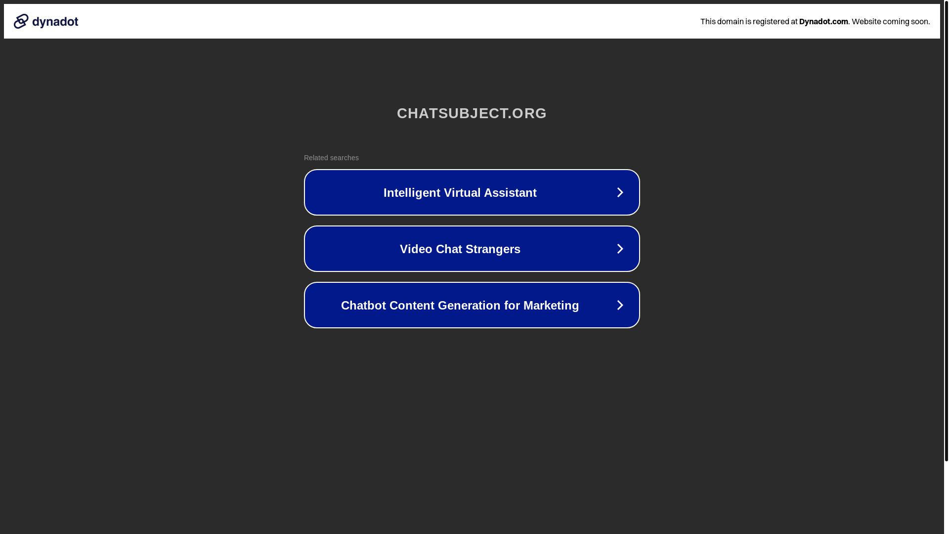 website screenshot of https://chatsubject.org/