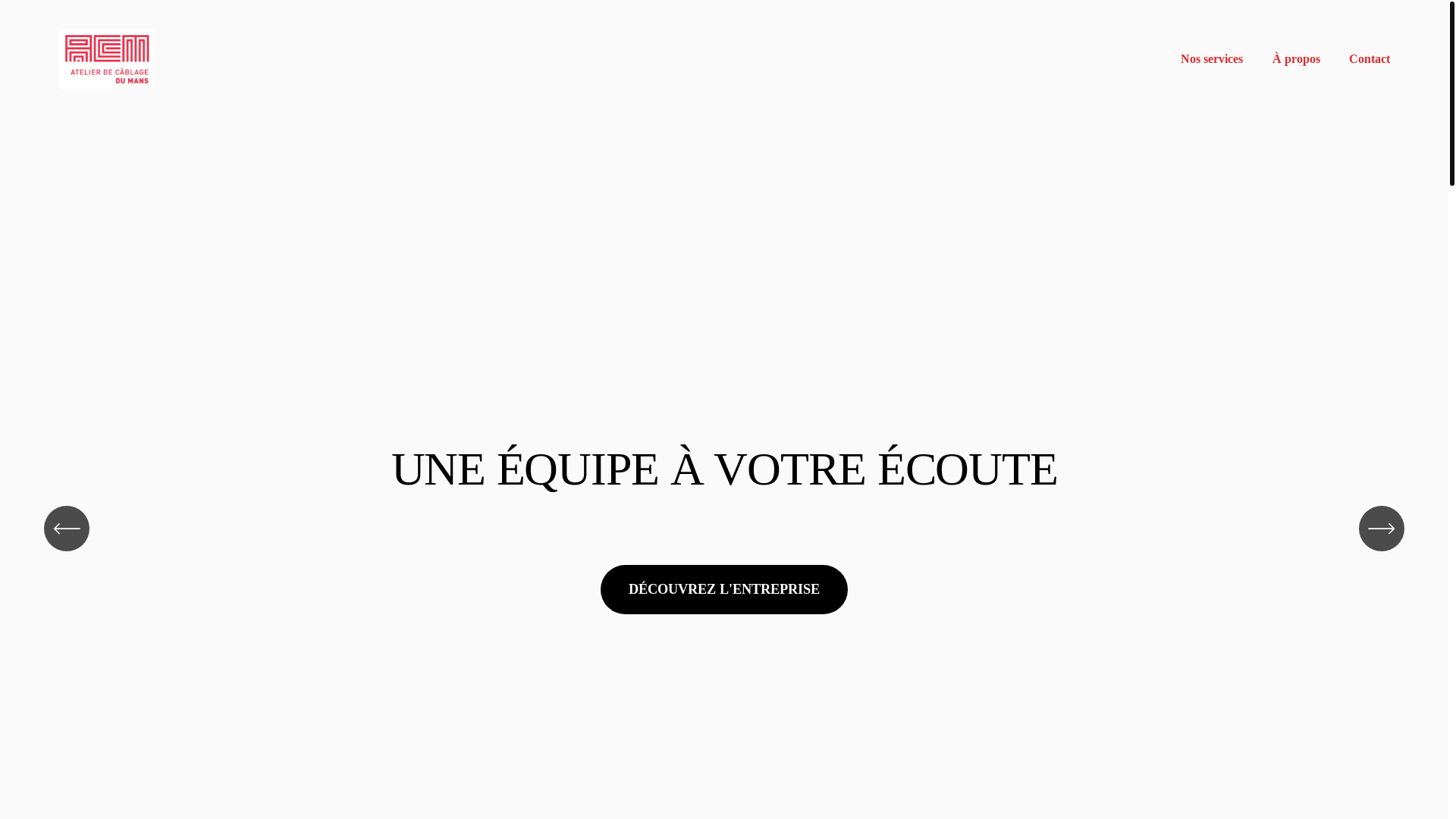 website screenshot of https://atelierdecablagedumans.fr/