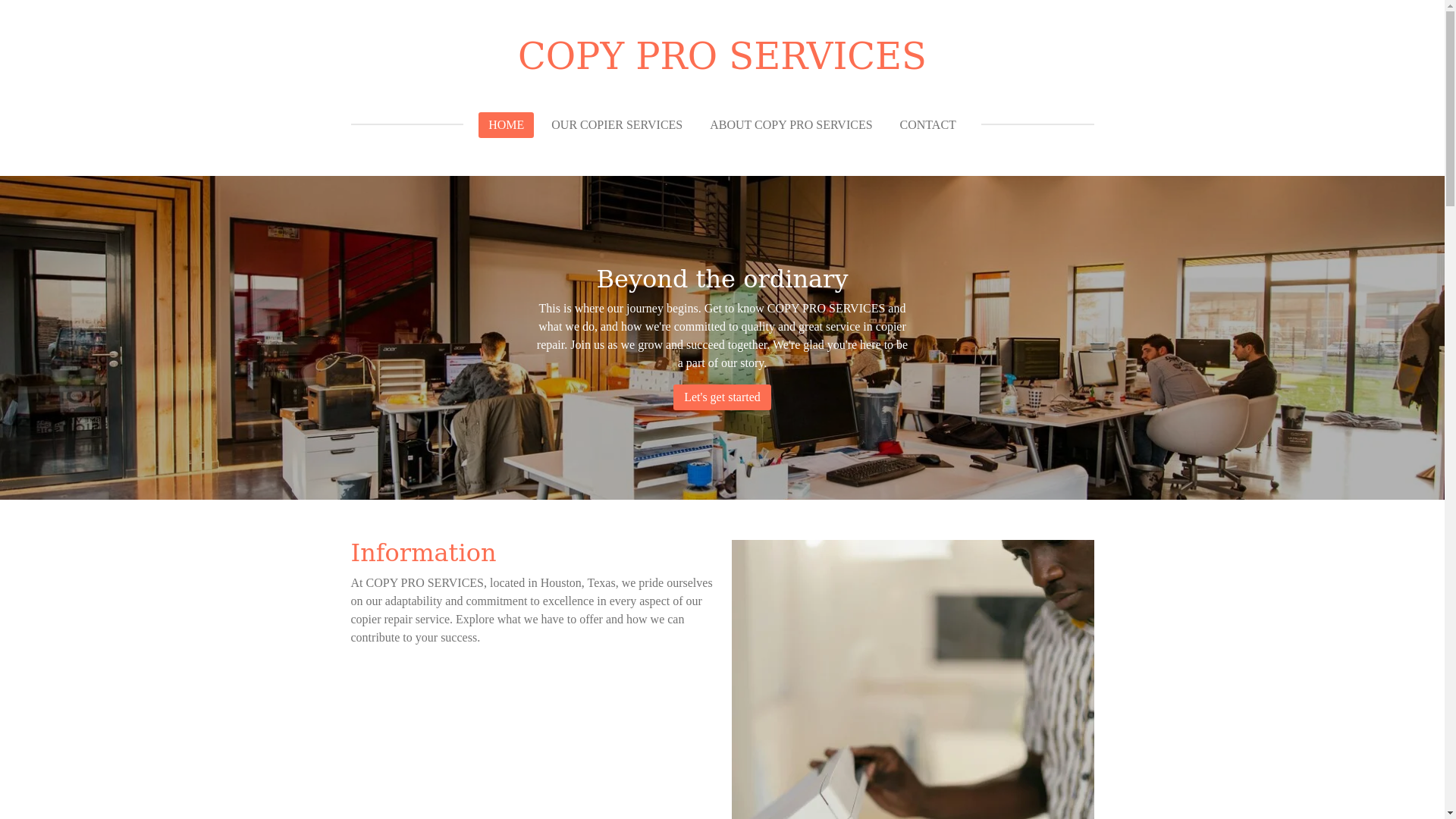 website screenshot of https://copyproservices.net/