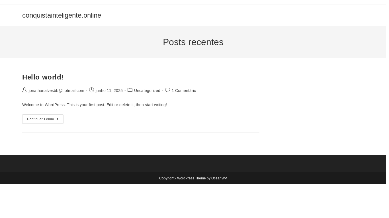 website screenshot of https://conquistainteligente.online/