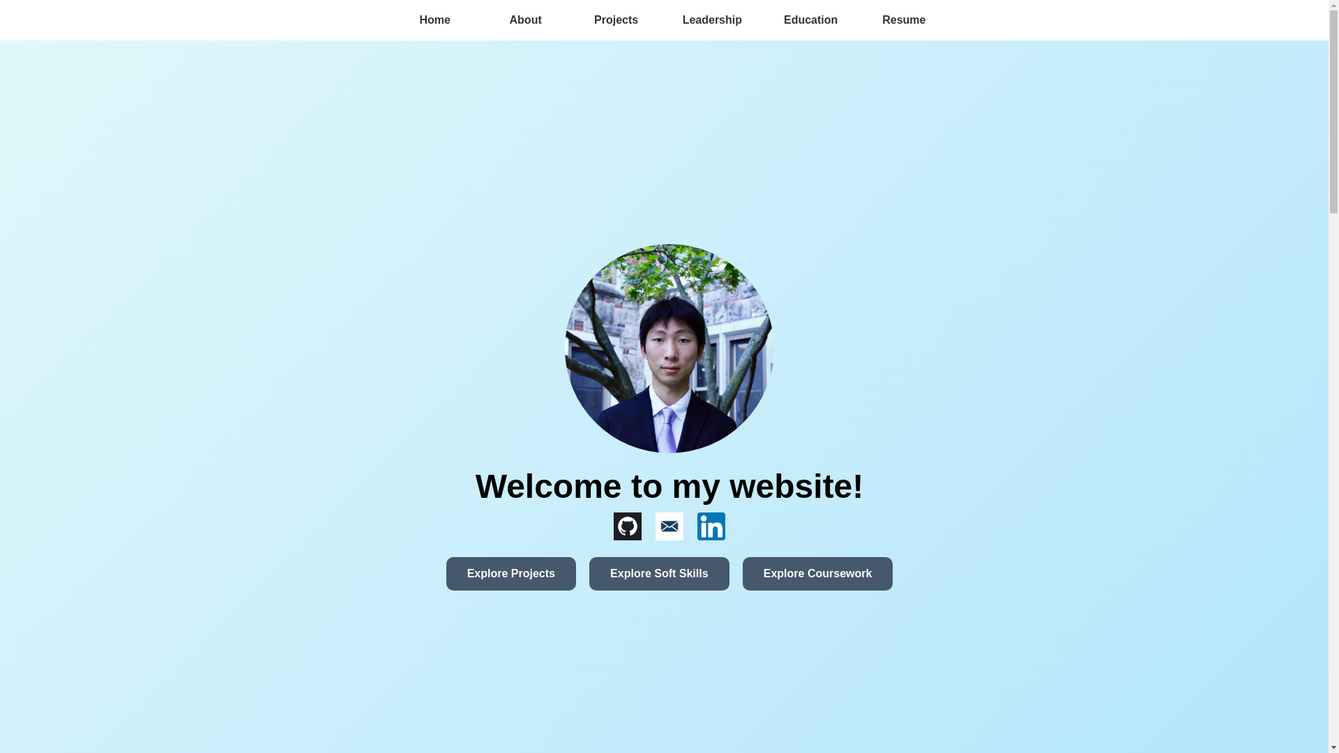 website screenshot of https://personal-website-2i4.pages.dev/