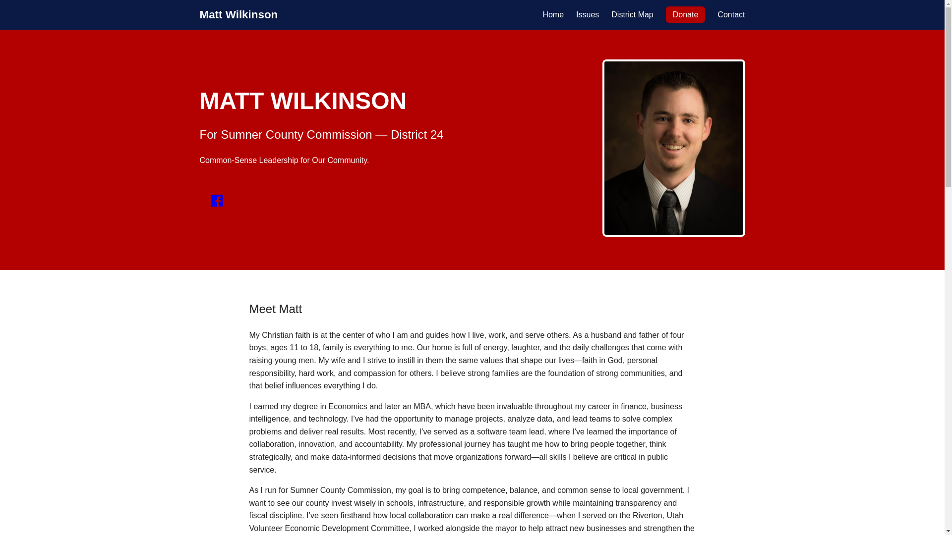 website screenshot of https://matt4sumner.org/