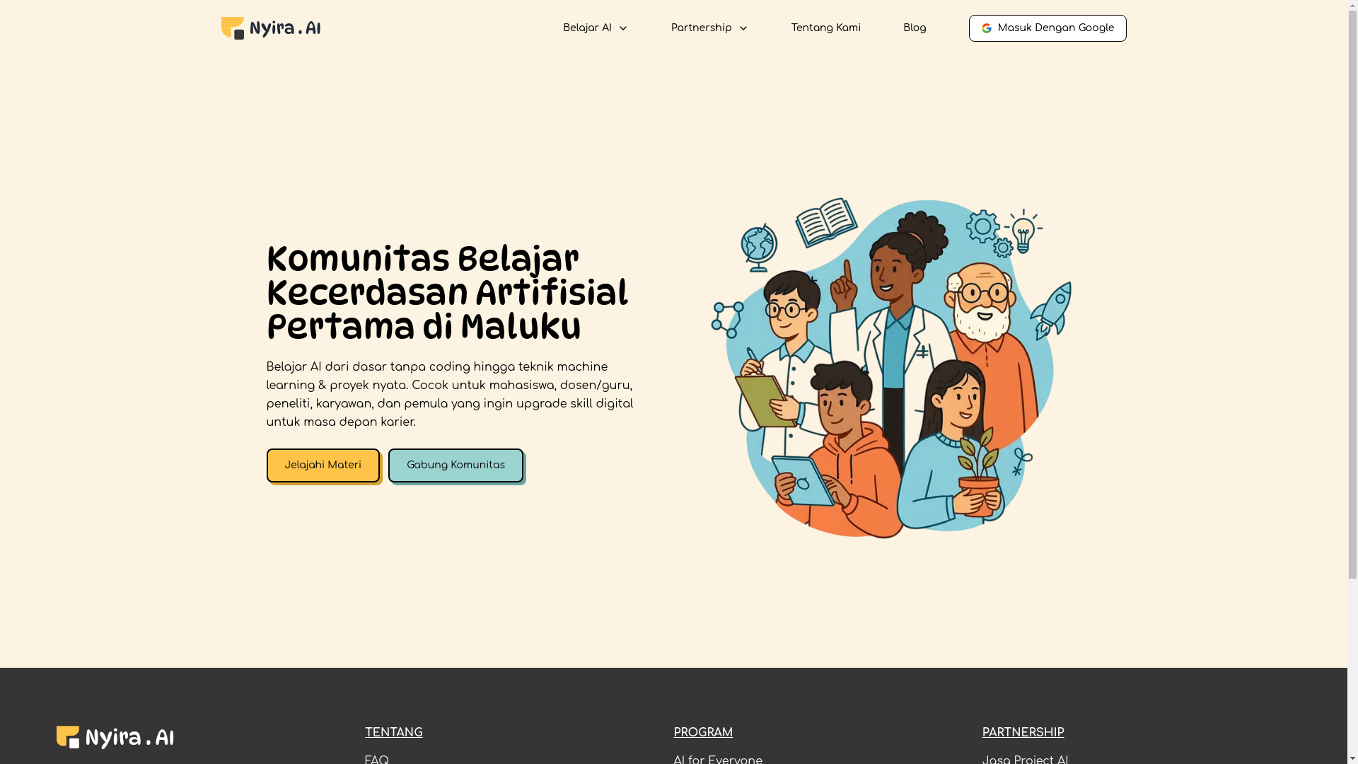 website screenshot of https://nyiraai.online/