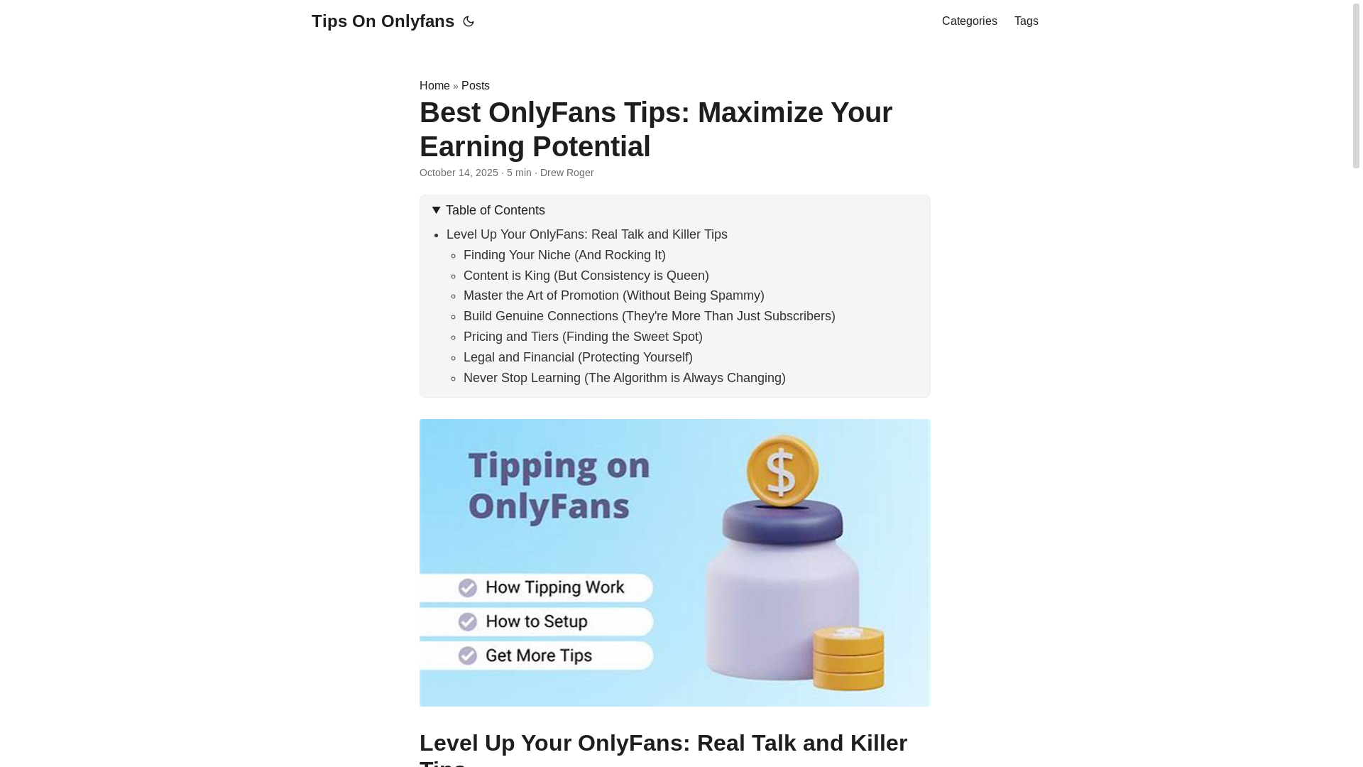 website screenshot of https://tips-on-onlyfans.pages.dev/