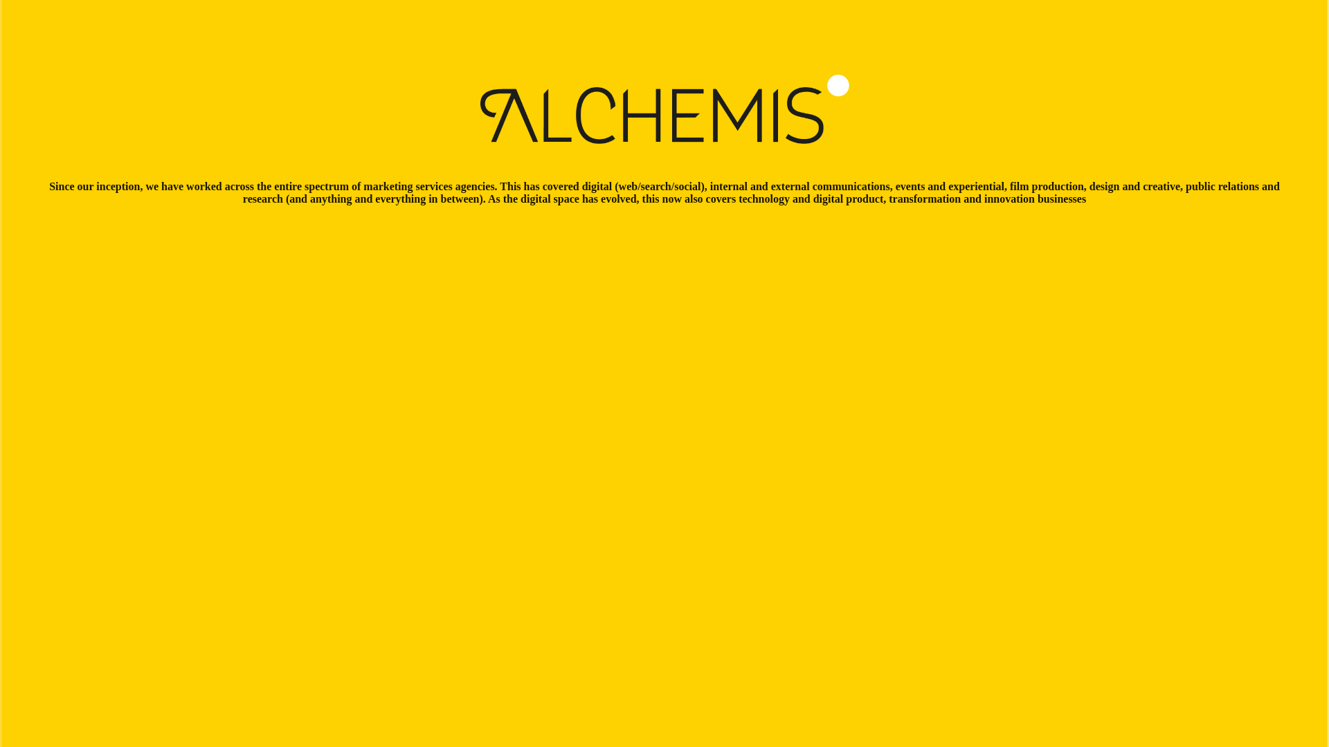 website screenshot of https://alchemis-consummate.com/