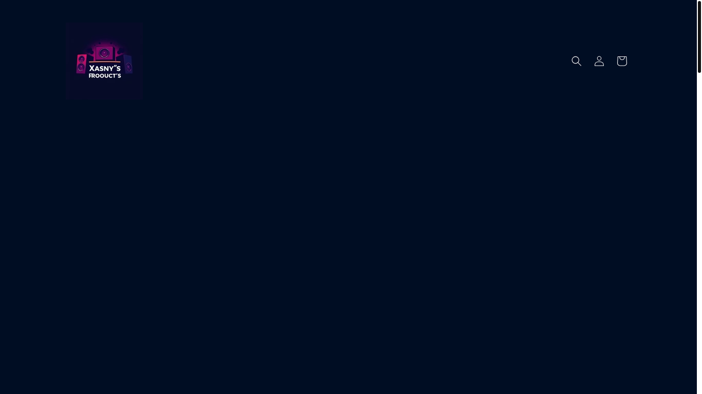 website screenshot of https://xasnysproducts.com/