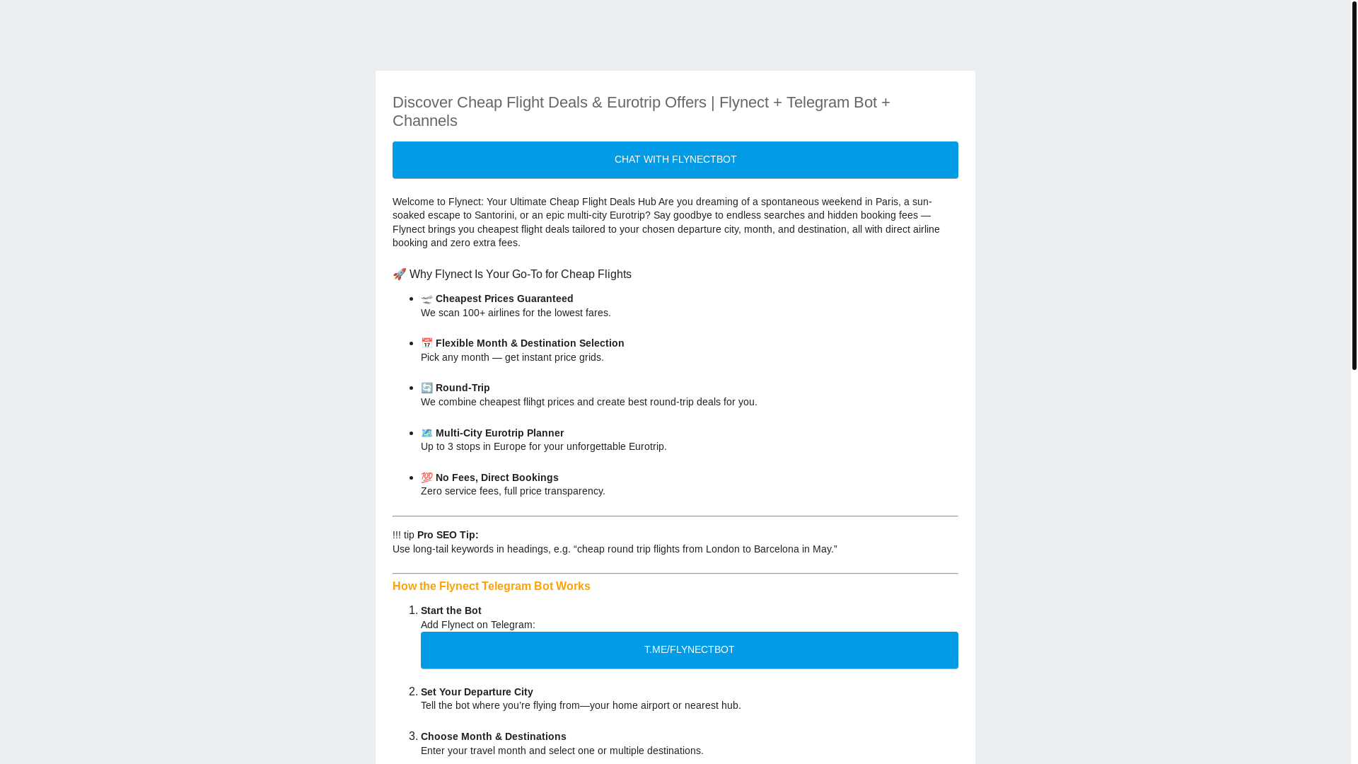 website screenshot of https://flynect.pages.dev/