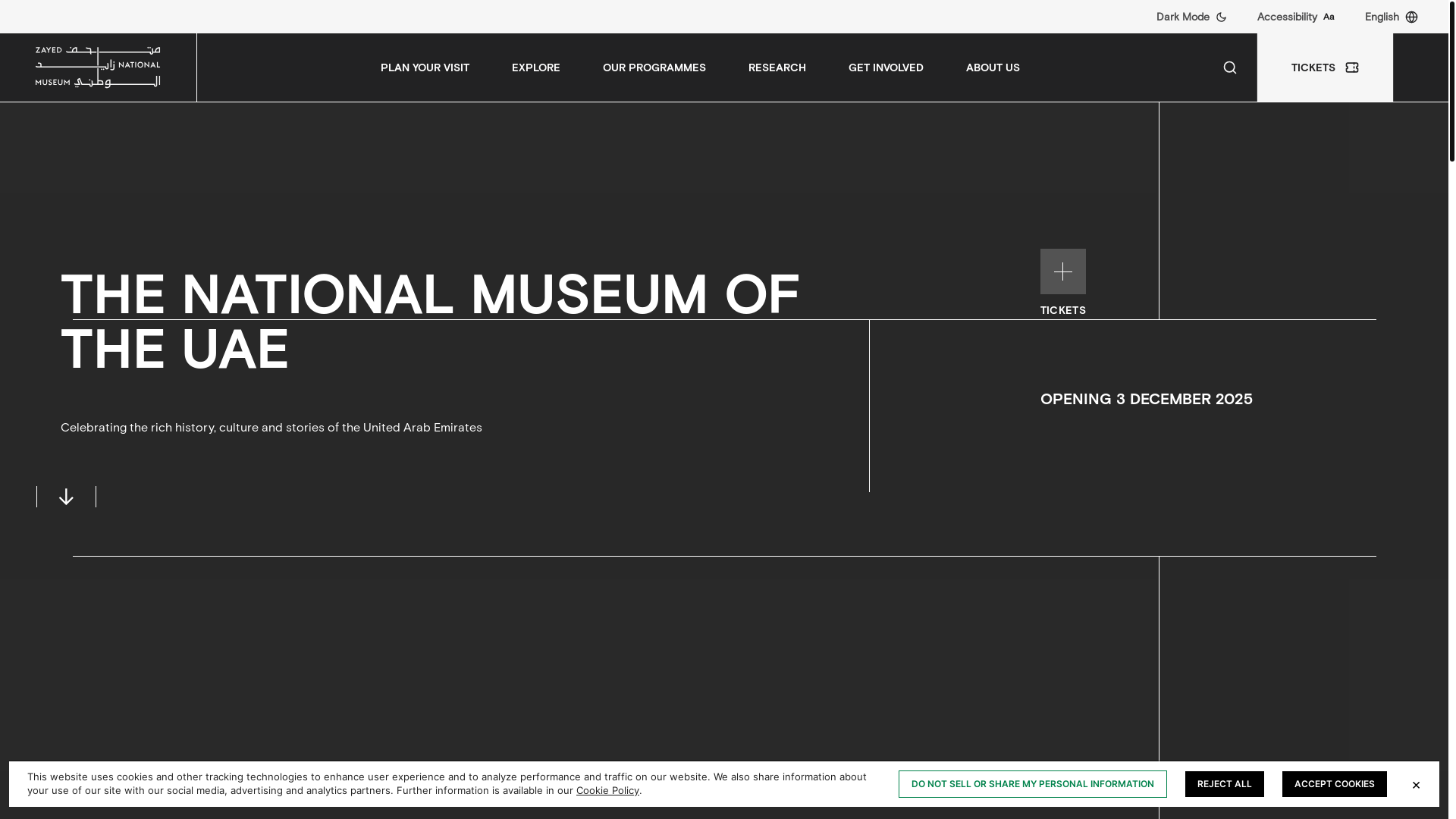 website screenshot of https://nationalaemuseum.com/