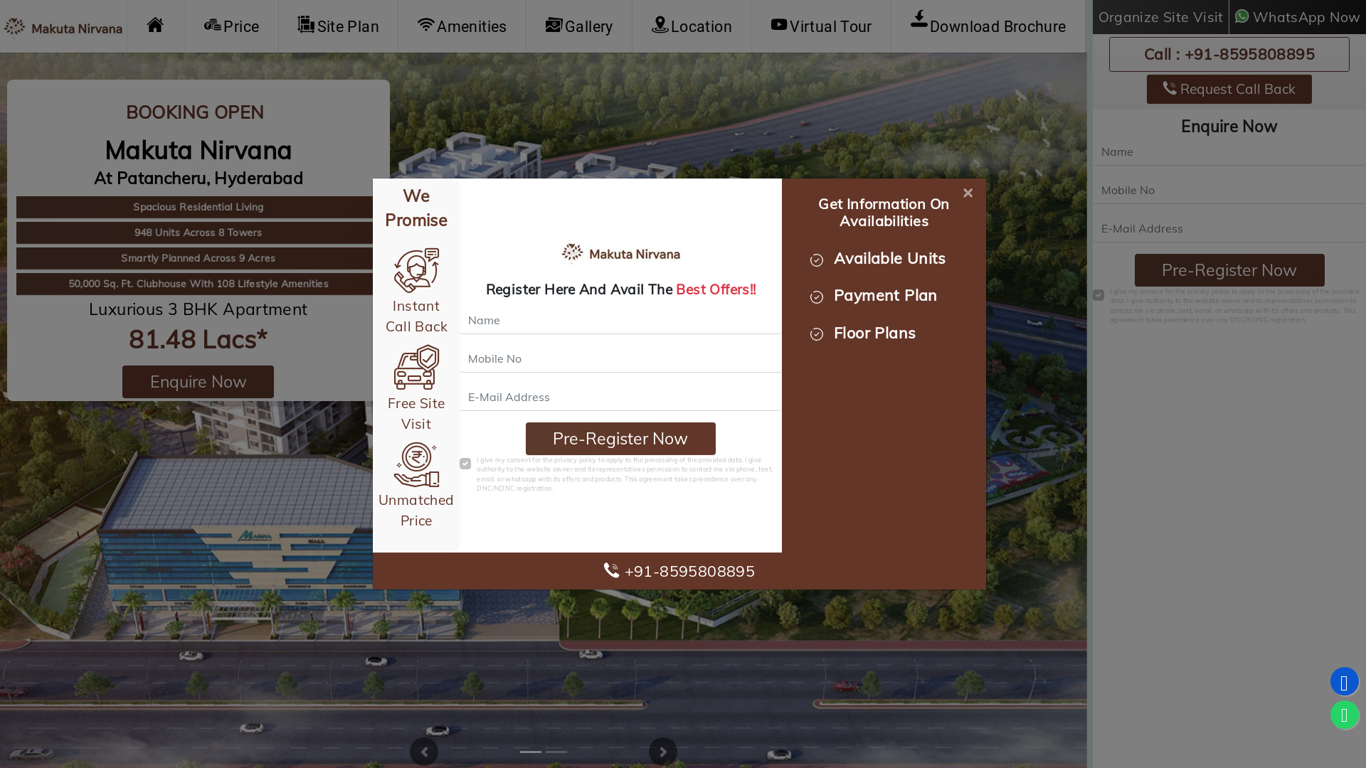 website screenshot of https://makutanirvana.site/