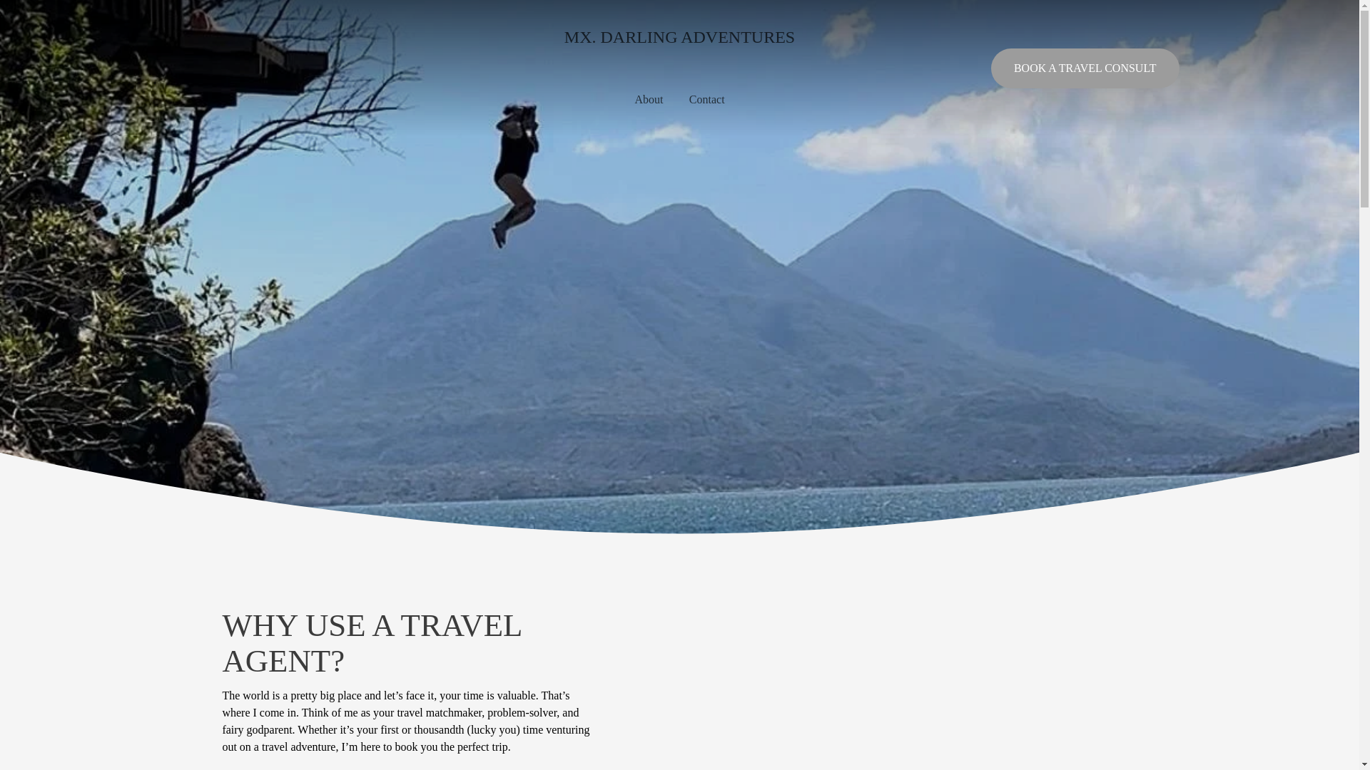 website screenshot of https://thedarlingadventurers.net/