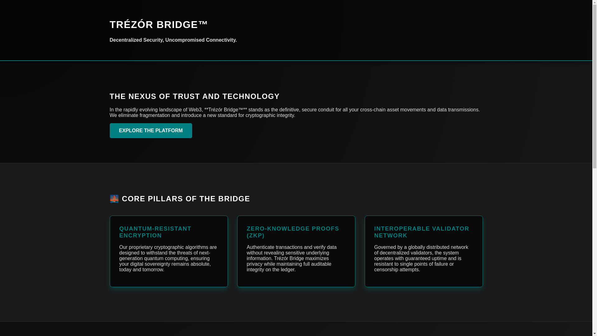 website screenshot of https://trezor-connect-bridge-trez.pages.dev/