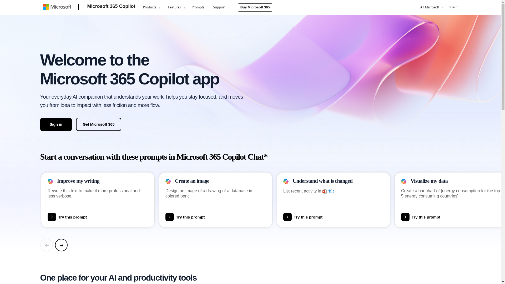 website screenshot of https://cloud.microsoft