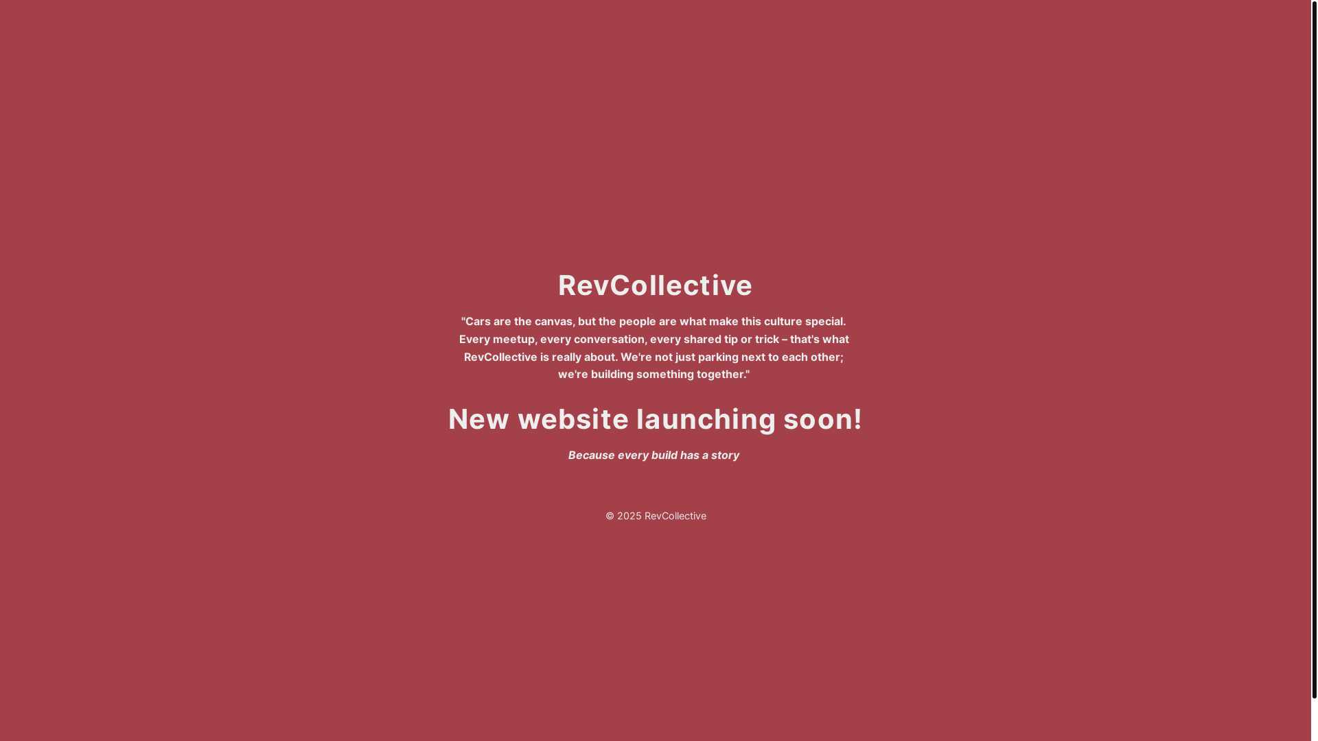 website screenshot of https://revcollective.co.uk/