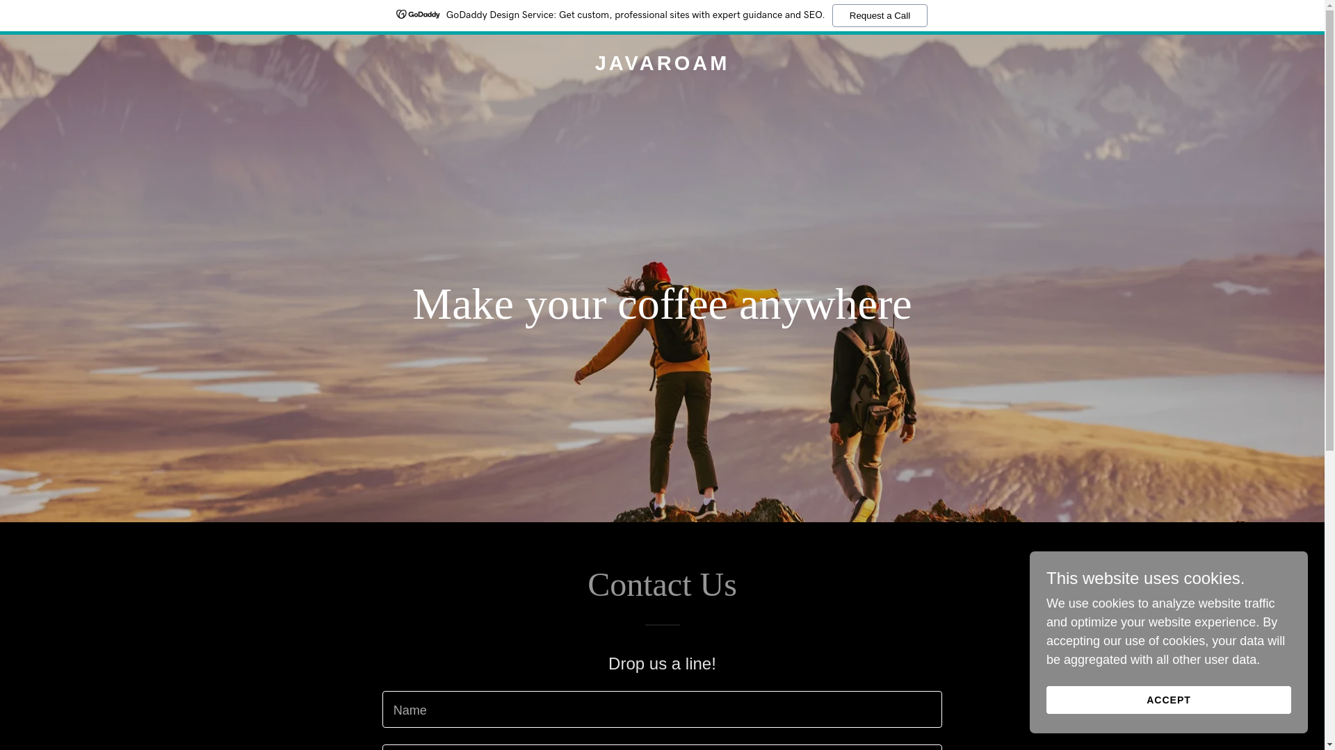 website screenshot of https://javaroam.com/