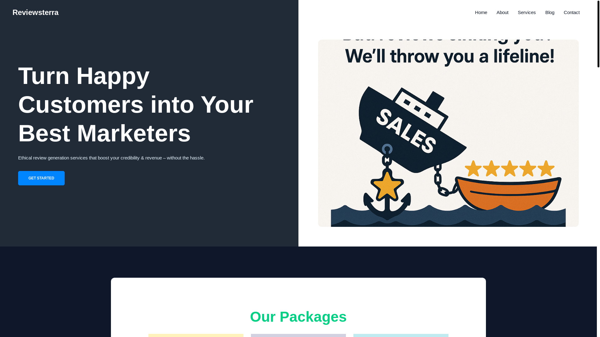 website screenshot of https://reviewsterra2.pages.dev/