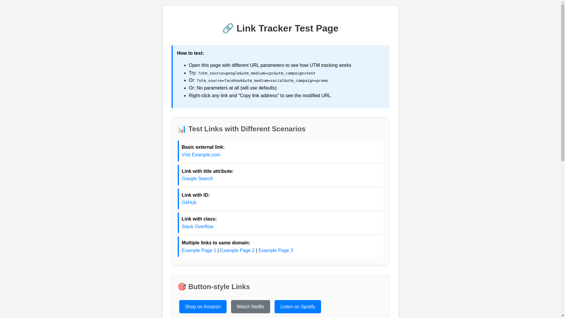 website screenshot of https://link-tracker.pages.dev/