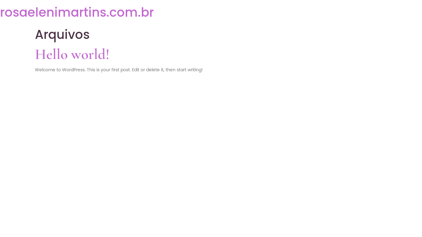 website screenshot of https://rosaelenimartins.com.br/