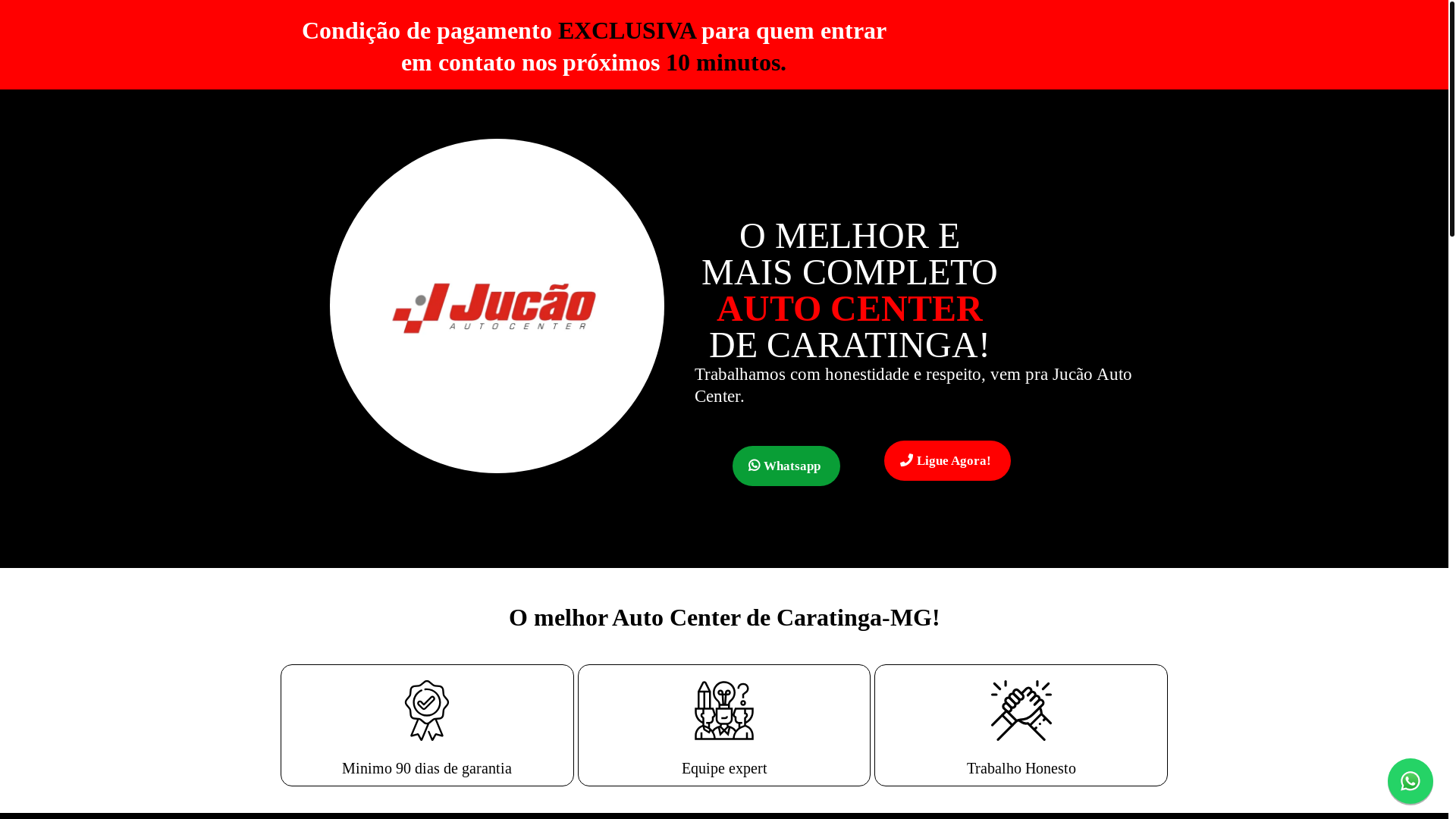website screenshot of https://jucaoautocenter.com.br/