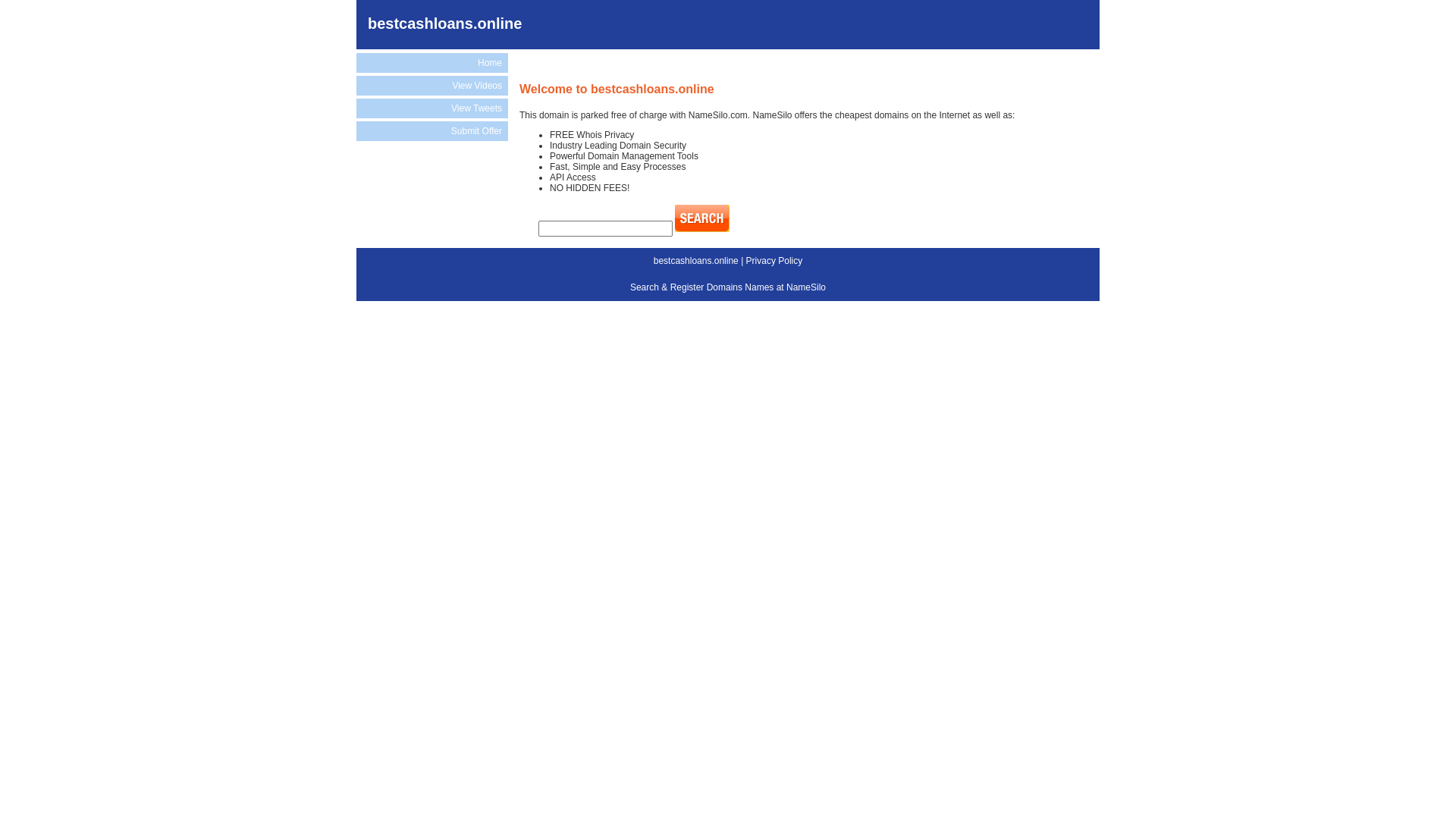 website screenshot of https://bestcashloans.online/