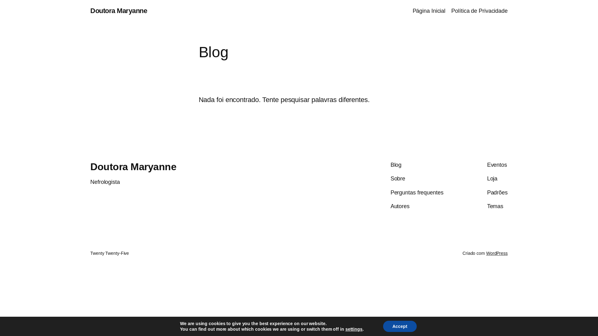 website screenshot of https://dramarynefrologista.com.br/