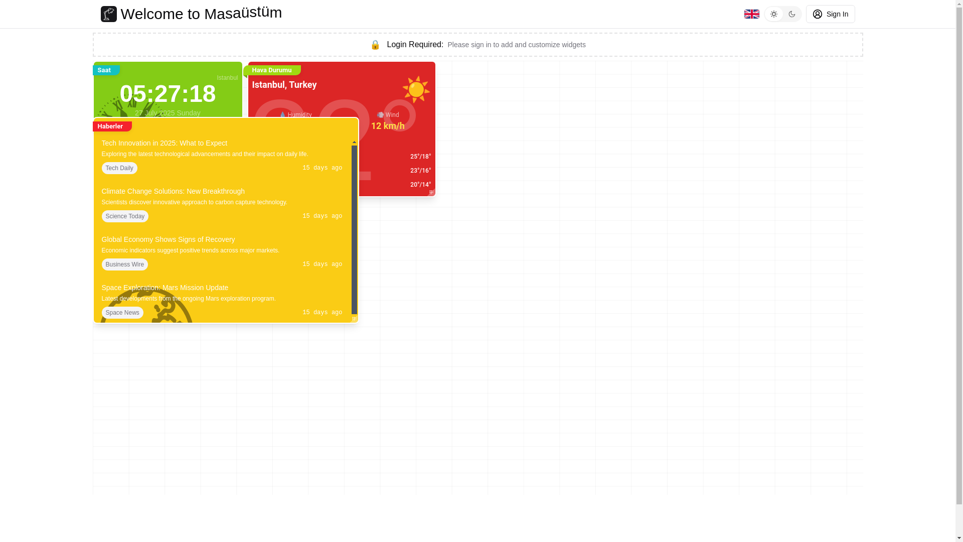 website screenshot of https://masaustum.com/