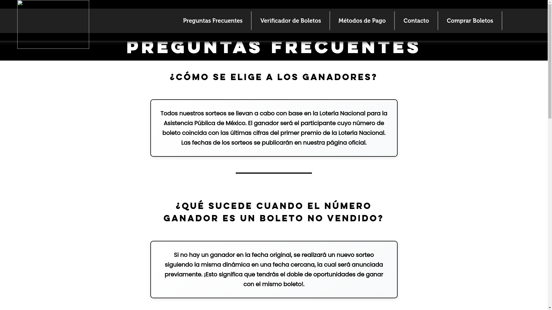 website screenshot of https://mexasorteos.com/