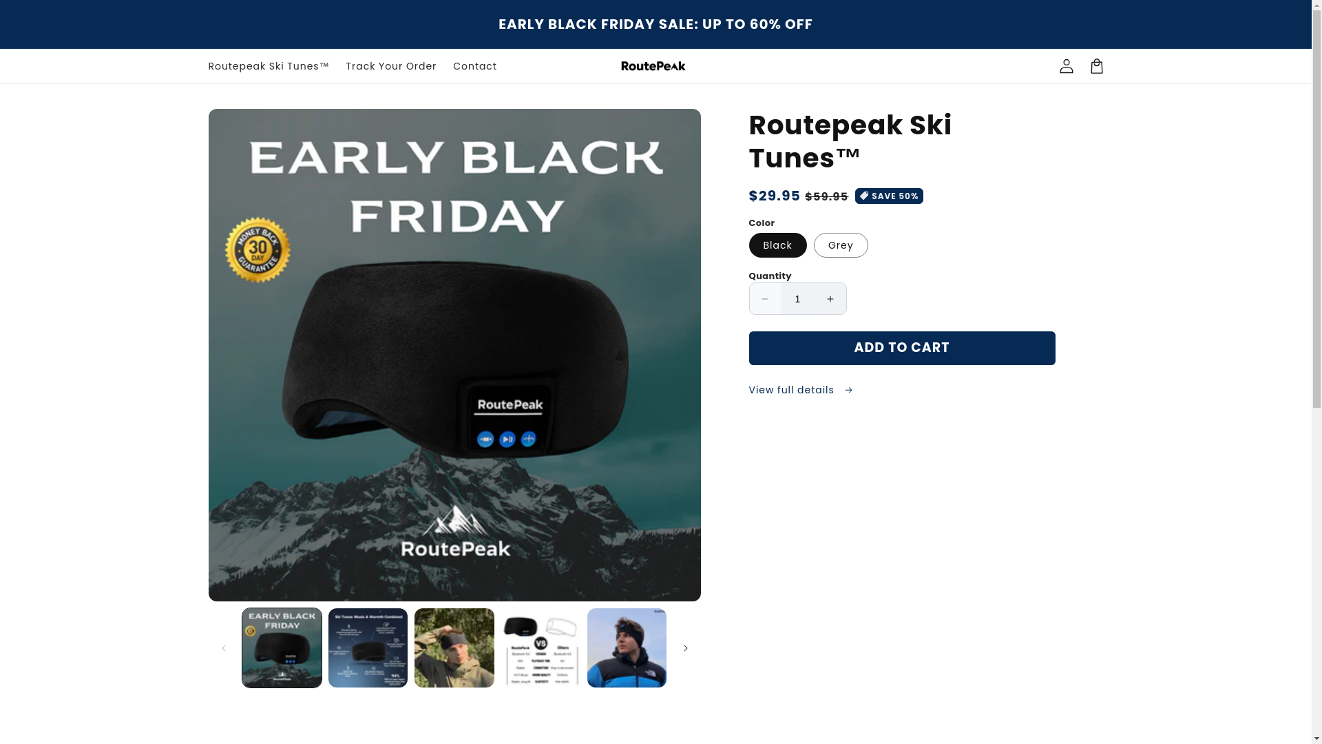 website screenshot of https://routepeak.com/