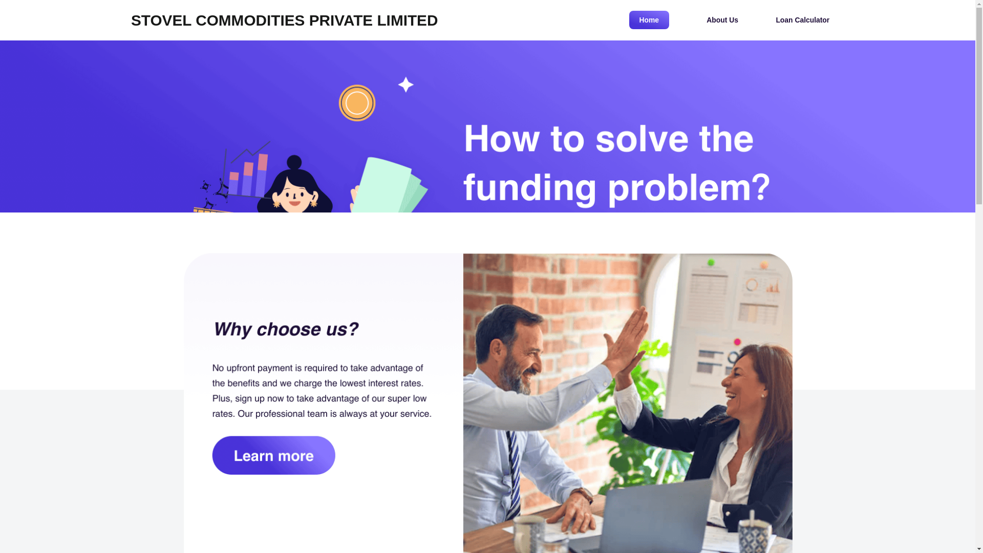 website screenshot of https://stovel-commodities.com/