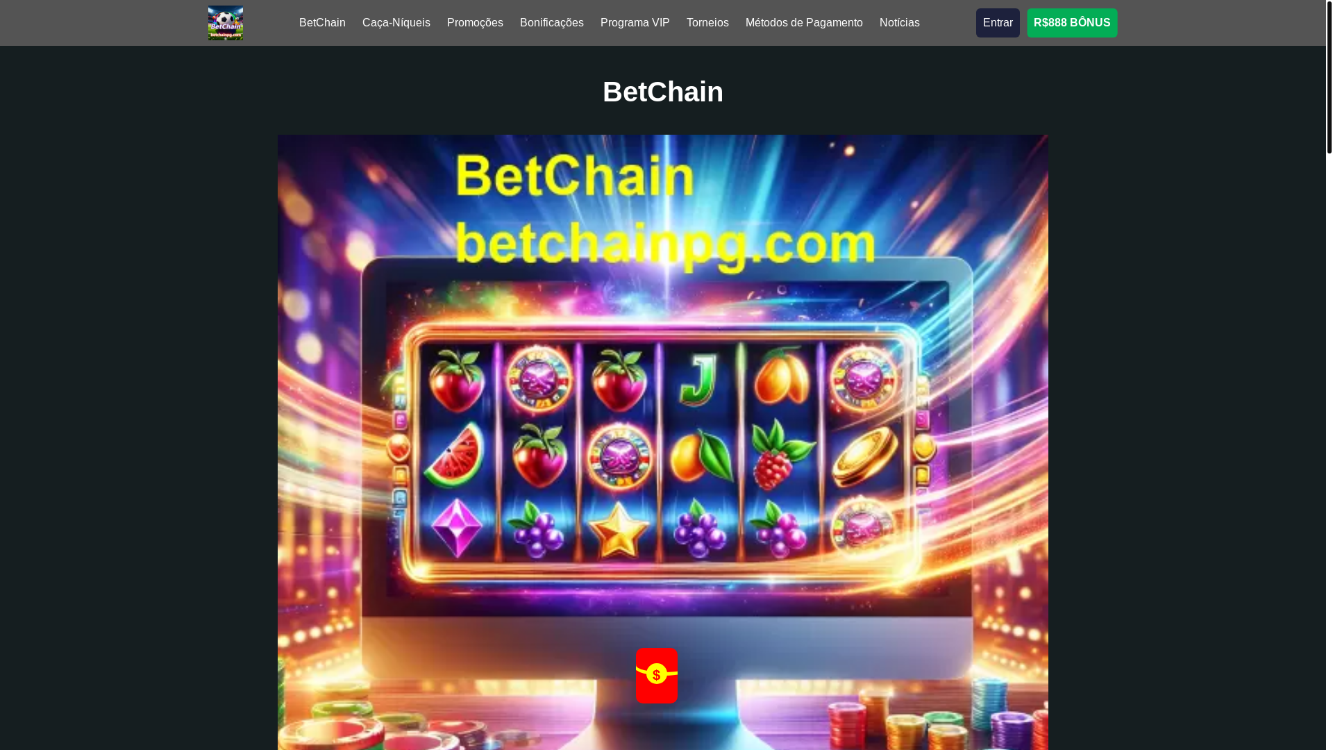 website screenshot of https://betchainpg.com/